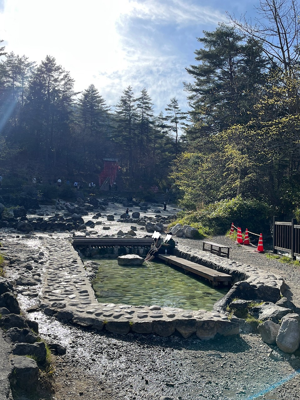「大滝乃温泉」へ行く途中の風景