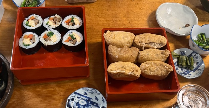 Mさんの奥さん（Hさん）よりいつも手作りの昼ごはん