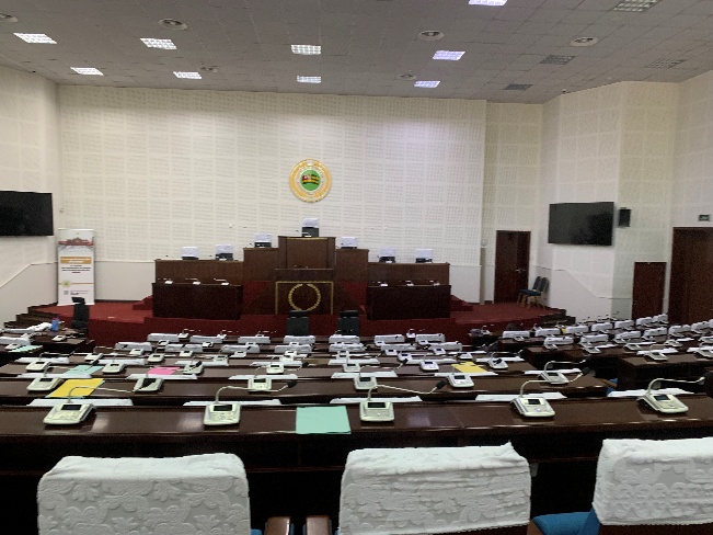 トーゴの国会内部